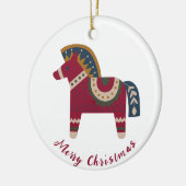 北欧クリスマス セラミックオーナメント (左)