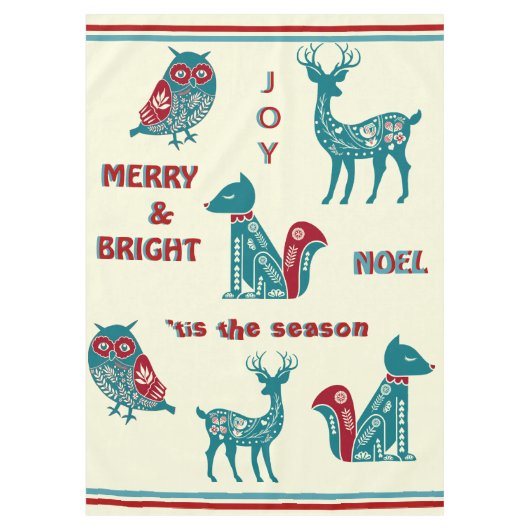 北欧クリスマス   テーブルクロス (正面)