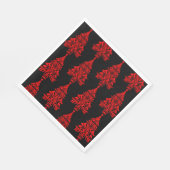 北欧スカンジナビアのクリスマスツリーの装飾 スタンダードランチョンナプキン (角)