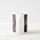 北欧スカンジナビアのクリスマスツリーの装飾 ボーンチャイナマグカップ (裏面)