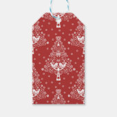 北欧スカンジナビアのクリスマスツリー魔法 ギフトタグ (正面)