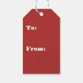 北欧スカンジナビアのクリスマスツリー魔法 ギフトタグ (裏面)