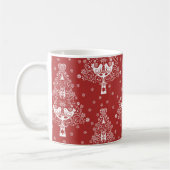 北欧スカンジナビアのクリスマスツリー魔法 コーヒーマグカップ (左)