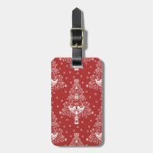 北欧スカンジナビアのクリスマスツリー魔法 ラゲッジタグ (正面縦)