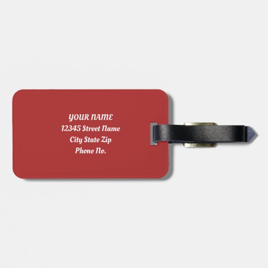 北欧スカンジナビアのクリスマスツリー魔法 ラゲッジタグ (裏面横)