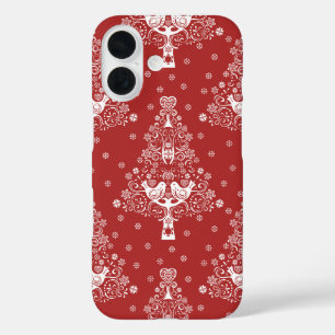 北欧スカンジナビアのクリスマスツリー魔法 iPhone 16ケース