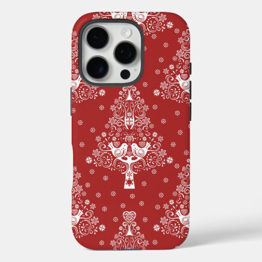 北欧スカンジナビアのクリスマスツリー魔法 Case-Mate iPhoneケース (裏面)