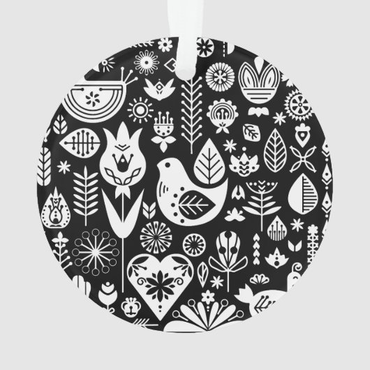 北欧スカンジナビアのクリスマスデコレーション オーナメント (裏面)
