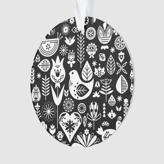 北欧スカンジナビアのクリスマスデコレーション オーナメント (正面)