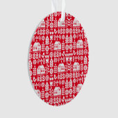 北欧スカンジナビアのクリスマスデコレーション オーナメント (正面)