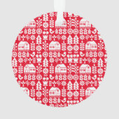 北欧スカンジナビアのクリスマスデコレーション オーナメント (裏面)