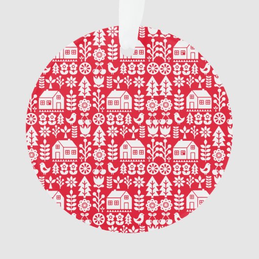 北欧スカンジナビアのクリスマスデコレーション オーナメント (正面)