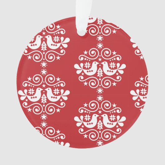 北欧スカンジナビアのクリスマスデコレーション オーナメント (正面)