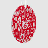 北欧スカンジナビアのクリスマスデコレーション オーナメント (正面)