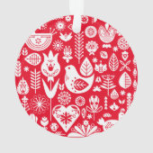 北欧スカンジナビアのクリスマスデコレーション オーナメント (裏面)