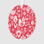 北欧スカンジナビアのクリスマスデコレーション オーナメント (正面)