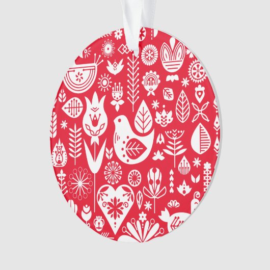 北欧スカンジナビアのクリスマスデコレーション オーナメント (正面)