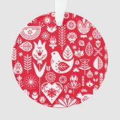 北欧スカンジナビアのクリスマスデコレーション オーナメント (正面)