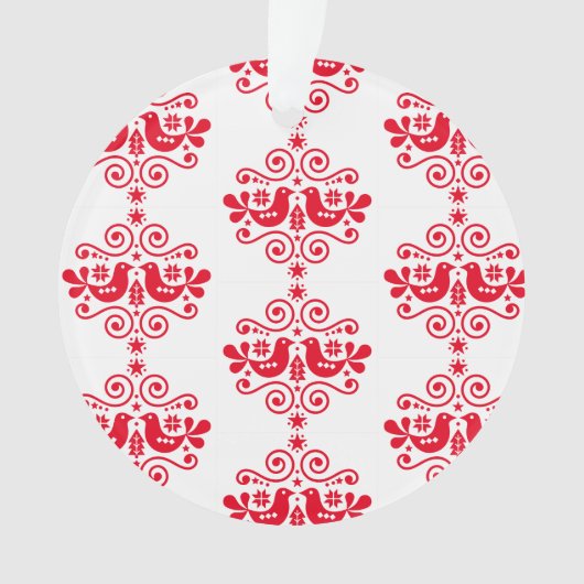 北欧スカンジナビアのクリスマスデコレーション オーナメント (正面)