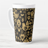 北欧スカンジナビアのクリスマスデコレーション カフェラテマグ (左アングル)