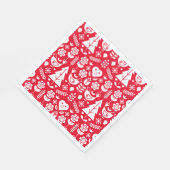 北欧スカンジナビアのクリスマスデコレーション スタンダードランチョンナプキン (角)