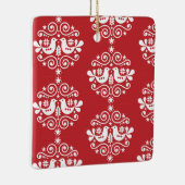 北欧スカンジナビアのクリスマスデコレーション セラミックオーナメント (右)