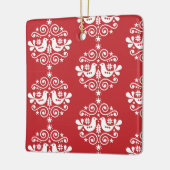 北欧スカンジナビアのクリスマスデコレーション セラミックオーナメント (左)