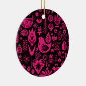 北欧スカンジナビアのクリスマスデコレーション セラミックオーナメント (右)