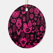 北欧スカンジナビアのクリスマスデコレーション セラミックオーナメント (左)