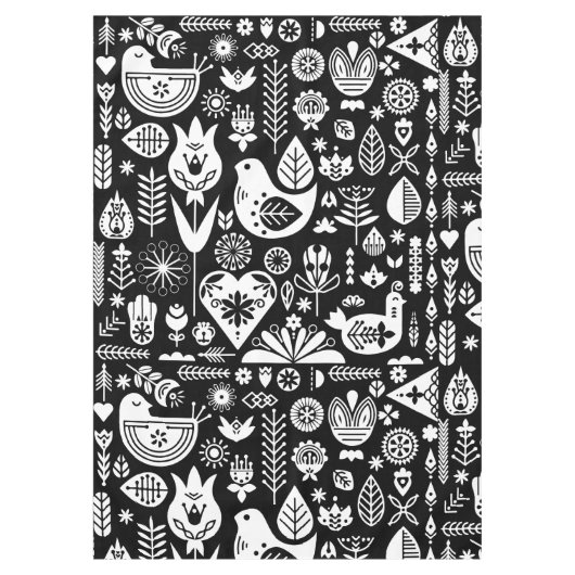 北欧スカンジナビアのクリスマスデコレーション テーブルクロス (正面)