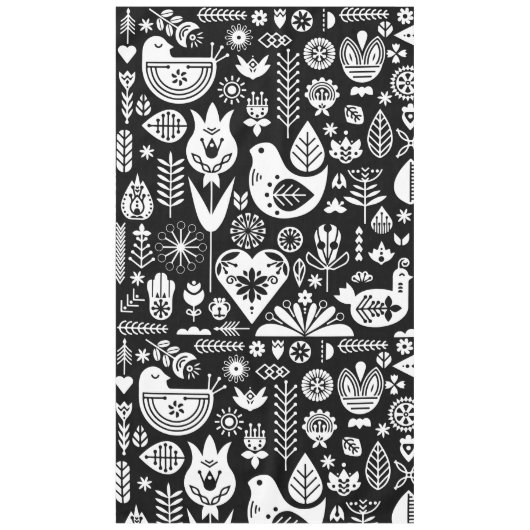 北欧スカンジナビアのクリスマスデコレーション テーブルクロス (正面)