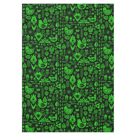 北欧スカンジナビアのクリスマスデコレーション テーブルクロス (正面)