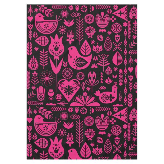 北欧スカンジナビアのクリスマスデコレーション テーブルクロス (正面)