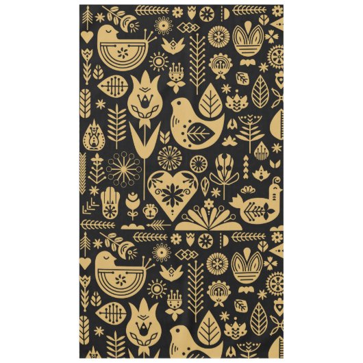 北欧スカンジナビアのクリスマスデコレーション テーブルクロス (正面)