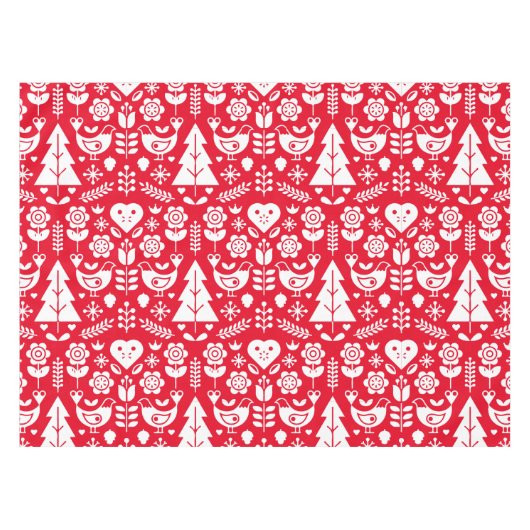 北欧スカンジナビアのクリスマスデコレーション テーブルクロス (正面(横))