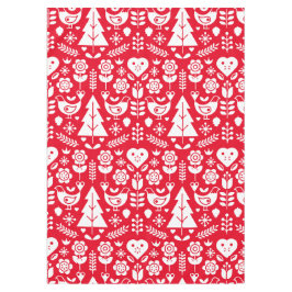 北欧スカンジナビアのクリスマスデコレーション テーブルクロス