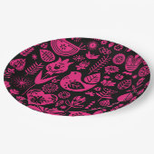 北欧スカンジナビアのクリスマスデコレーション ペーパープレート (アングル)