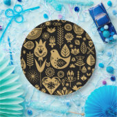 北欧スカンジナビアのクリスマスデコレーション ペーパープレート (パーティー)