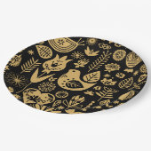 北欧スカンジナビアのクリスマスデコレーション ペーパープレート (アングル)