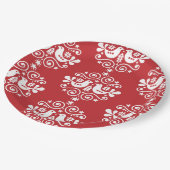 北欧スカンジナビアのクリスマスデコレーション ペーパープレート (アングル)