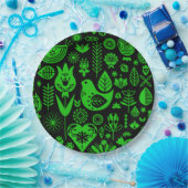 北欧スカンジナビアのクリスマスデコレーション ペーパープレート (パーティー)