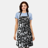 北欧スカンジナビアのクリスマス エプロン (着用した状態)