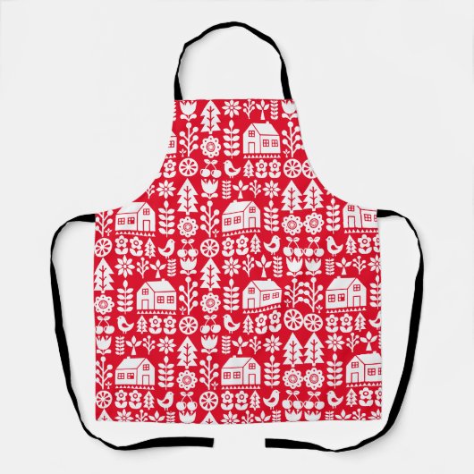 北欧スカンジナビアのクリスマス エプロン (正面)