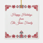 北欧スカンジナビアヴィレッジ セラミックオーナメント (裏面)