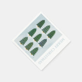 北欧スカンジナビア幾何学クリスマスツリー スタンダードカクテルナプキン (角)