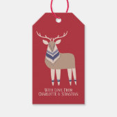 北欧スカンジナビア森林クリスマス ギフトタグ (正面)