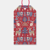 北欧スカンジナビア森林クリスマス ギフトタグ (裏面)