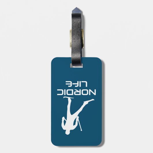 北欧スキーライフ ラゲッジタグ (裏面縦)