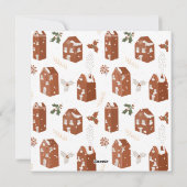 北欧スタイリッシュスタイルクリスマスカーパーソナライズされたド シーズンカード (裏面)