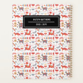 北欧スタイリッシュ動物のパターン名 プランナー手帳 (裏面)